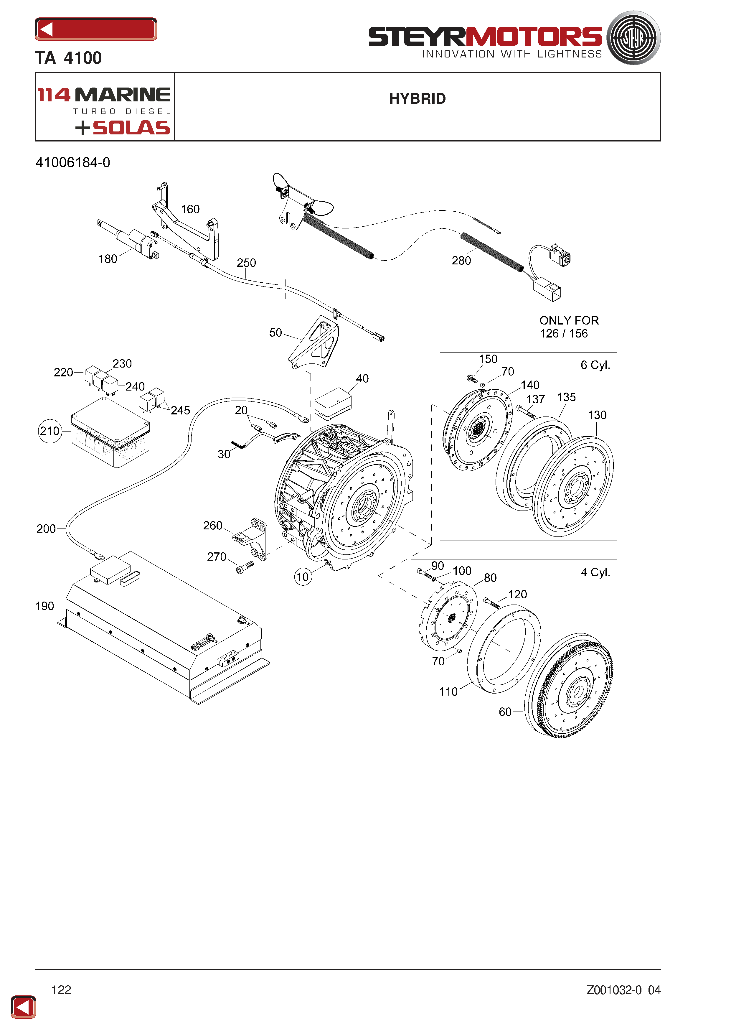 Hybrid exploded view