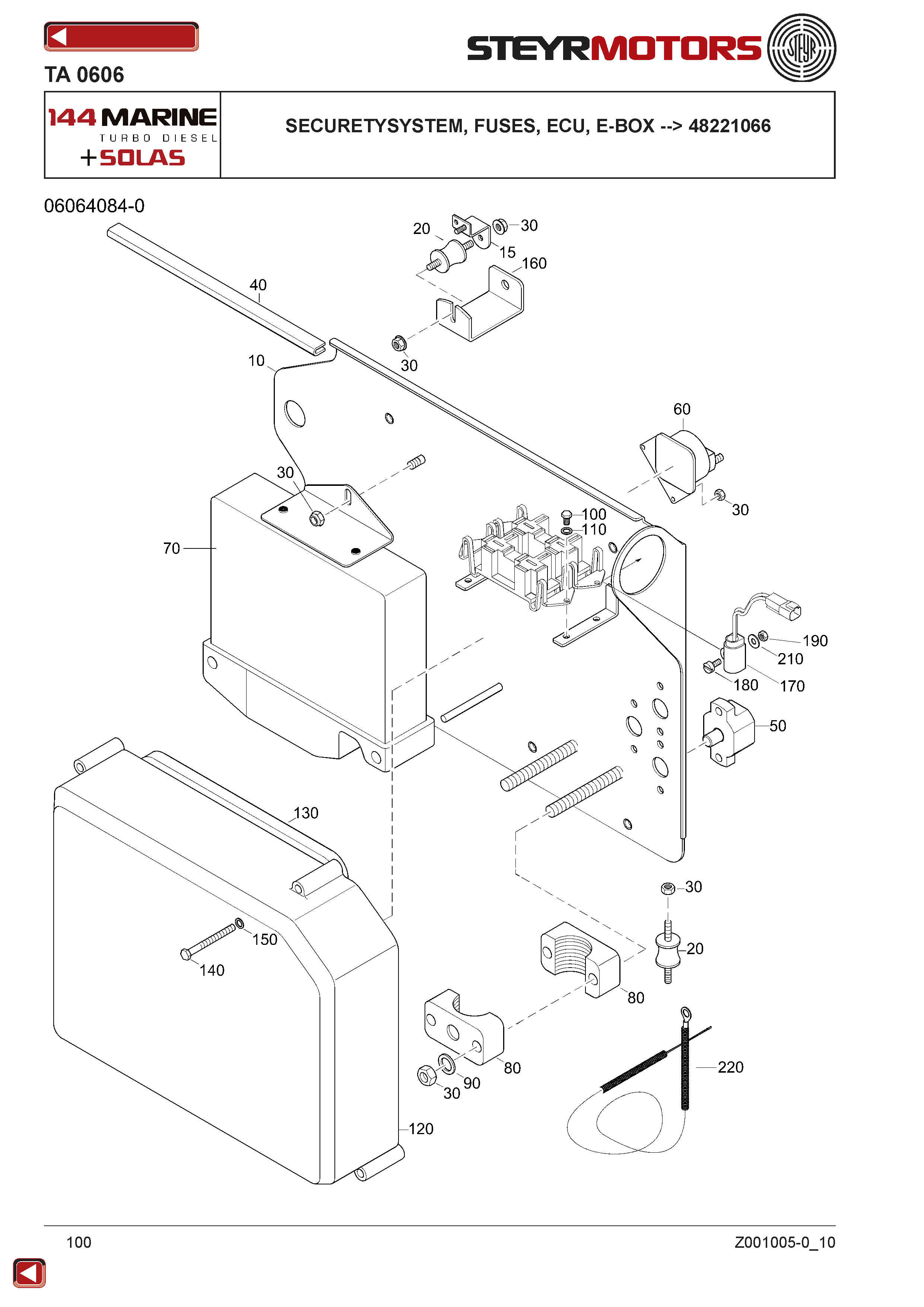 Securetysystem, Fuses, ECU, E-Box --> 48221066 exploded view