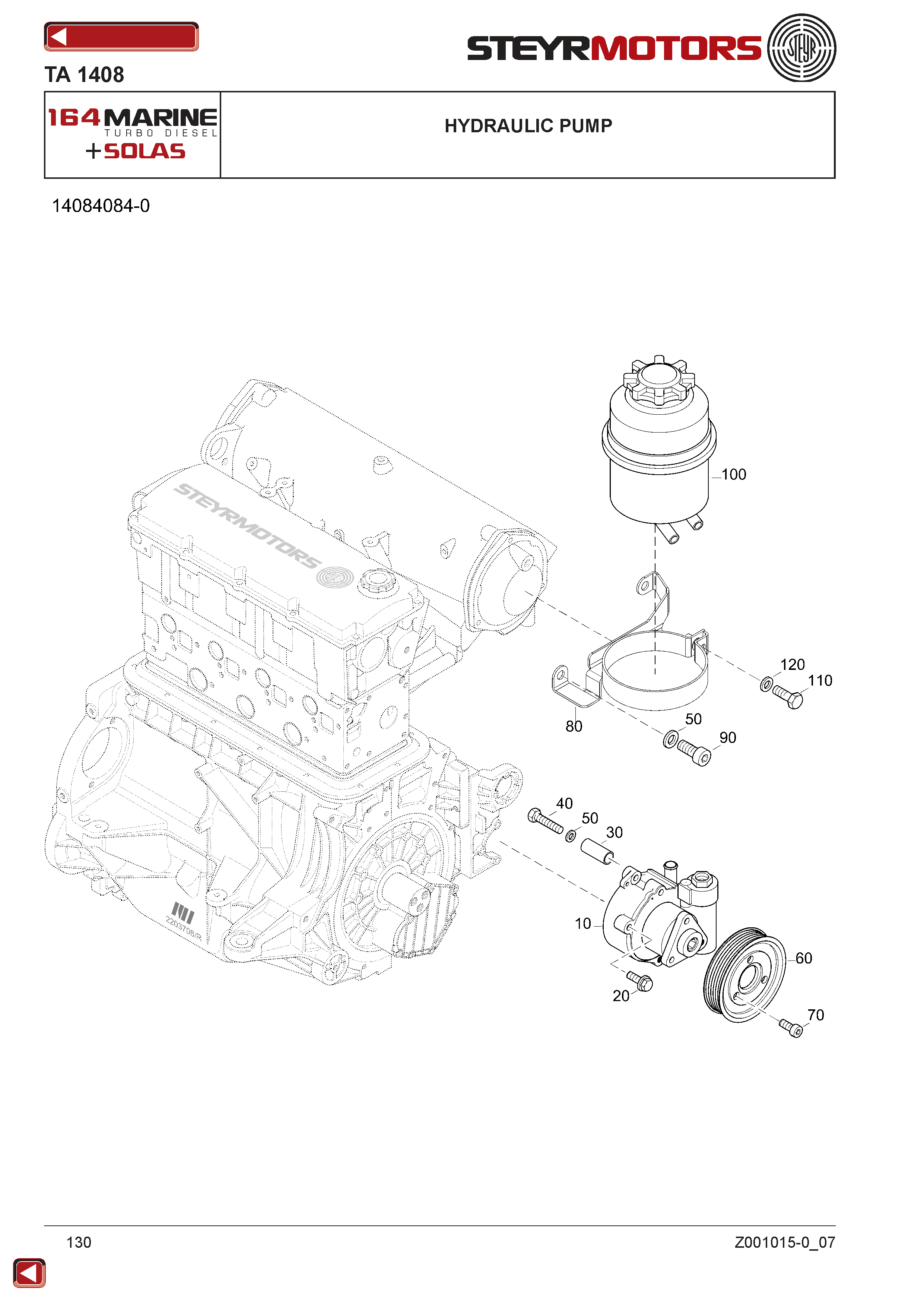Hydraulic Pump exploded view