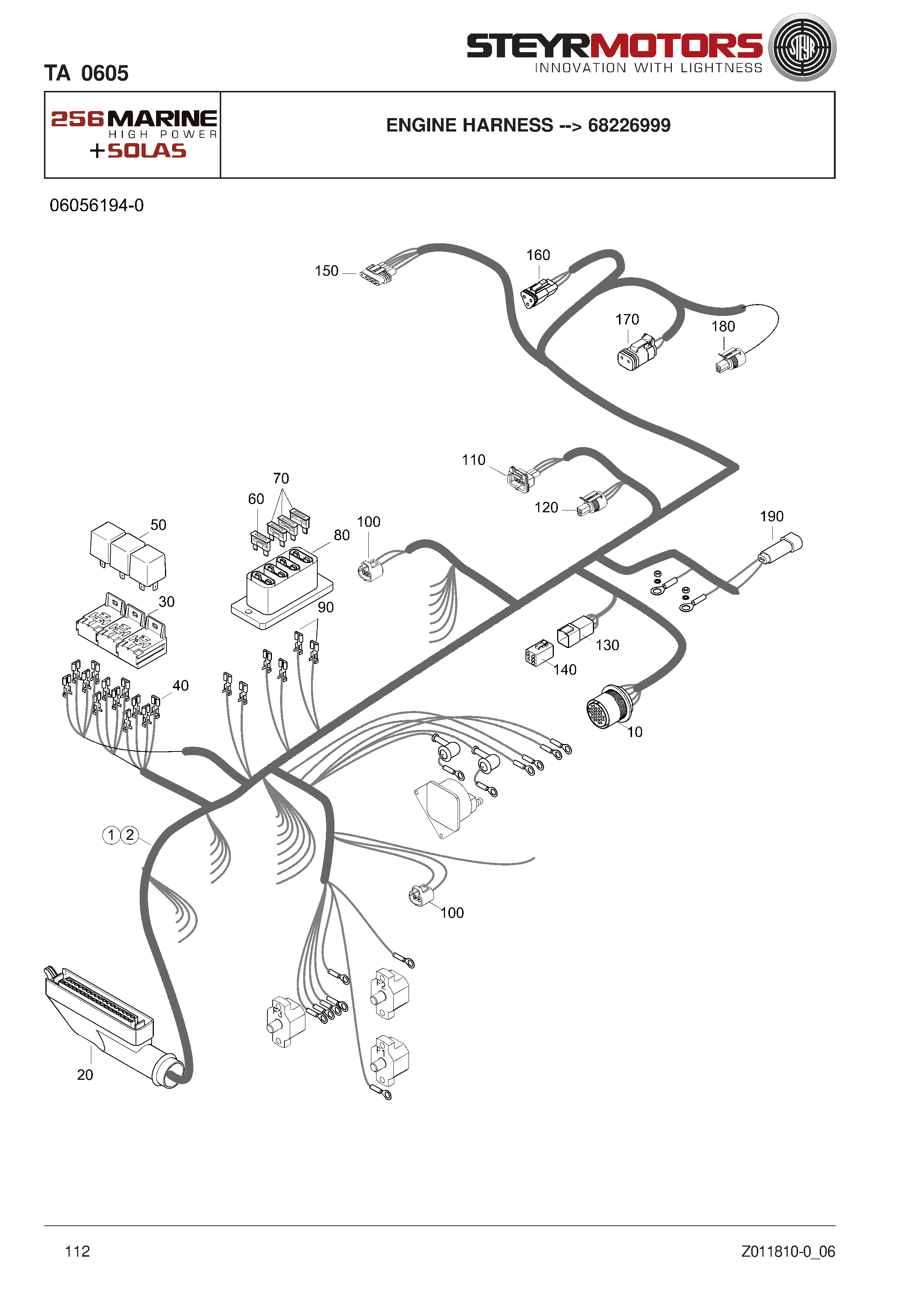 Engine Harness --> 68226999 exploded view
