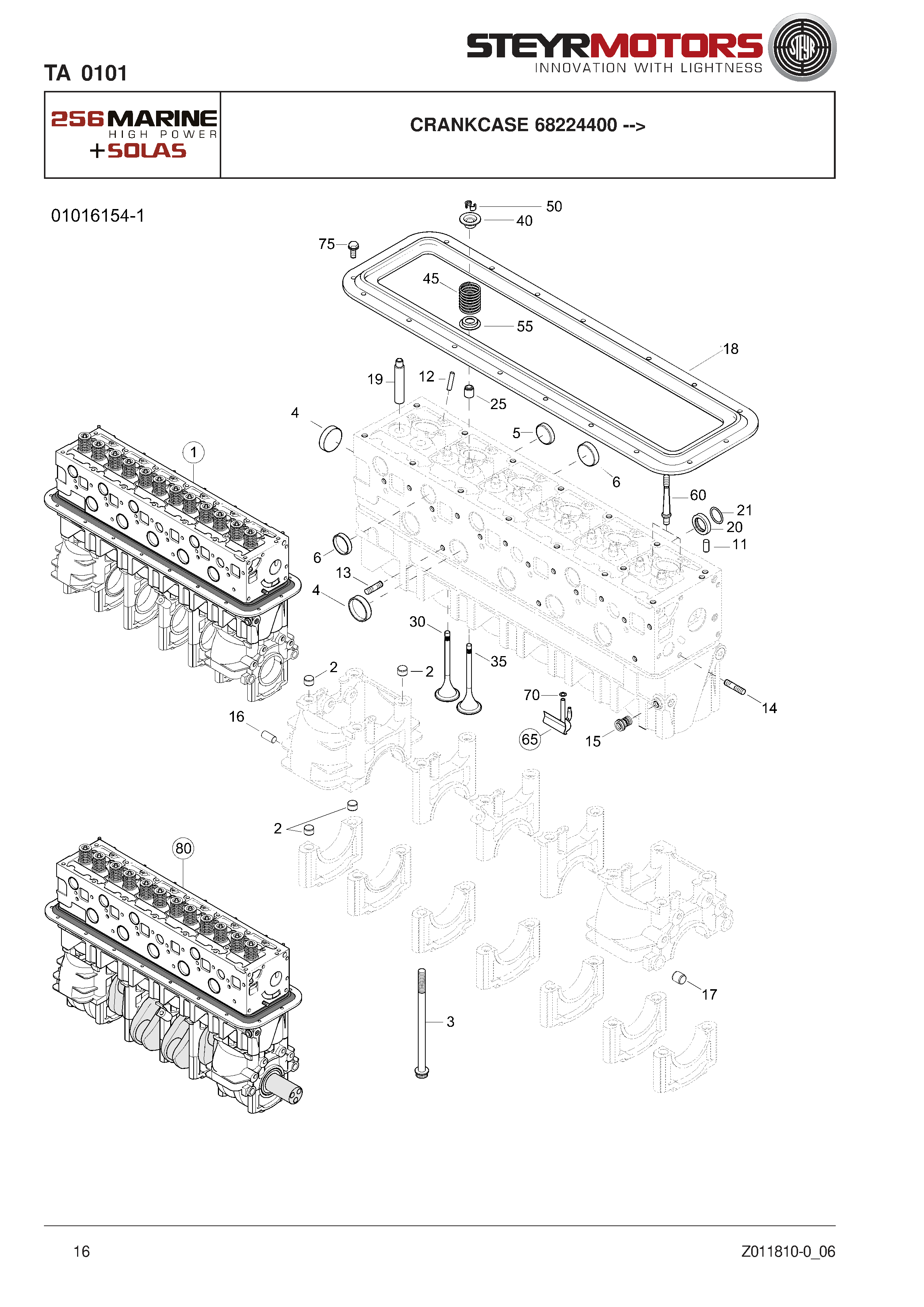 Crankcase 68224400 --> exploded view