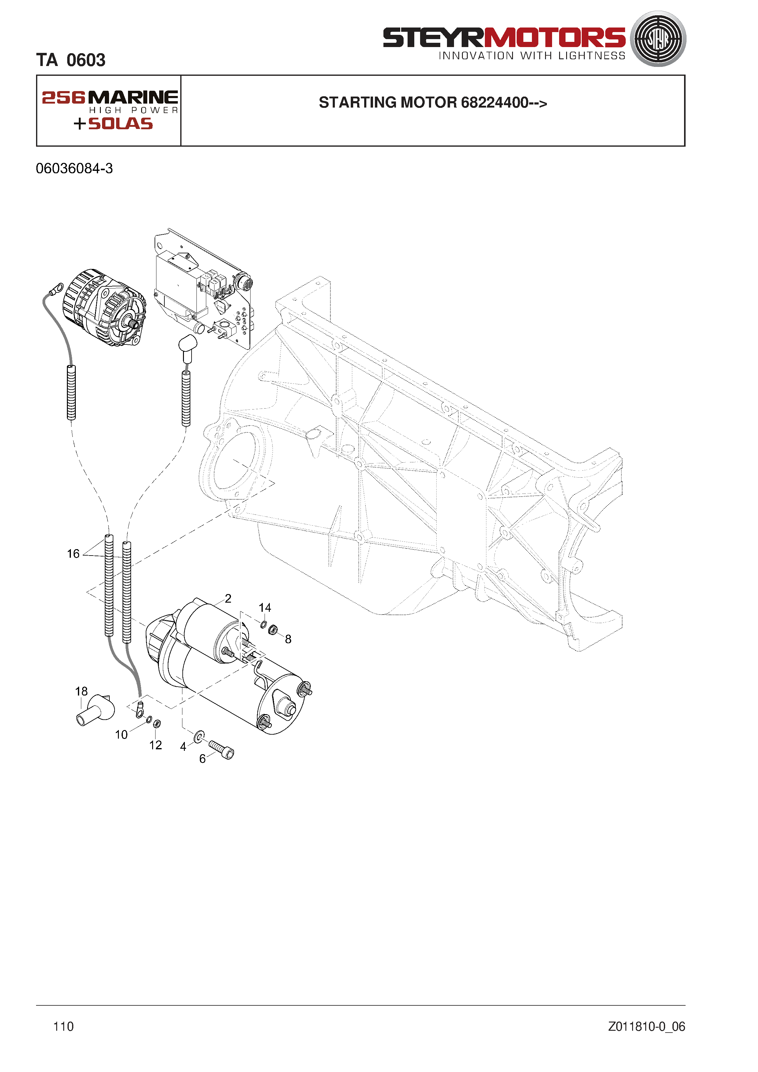 Starting Motor 68224400--> exploded view