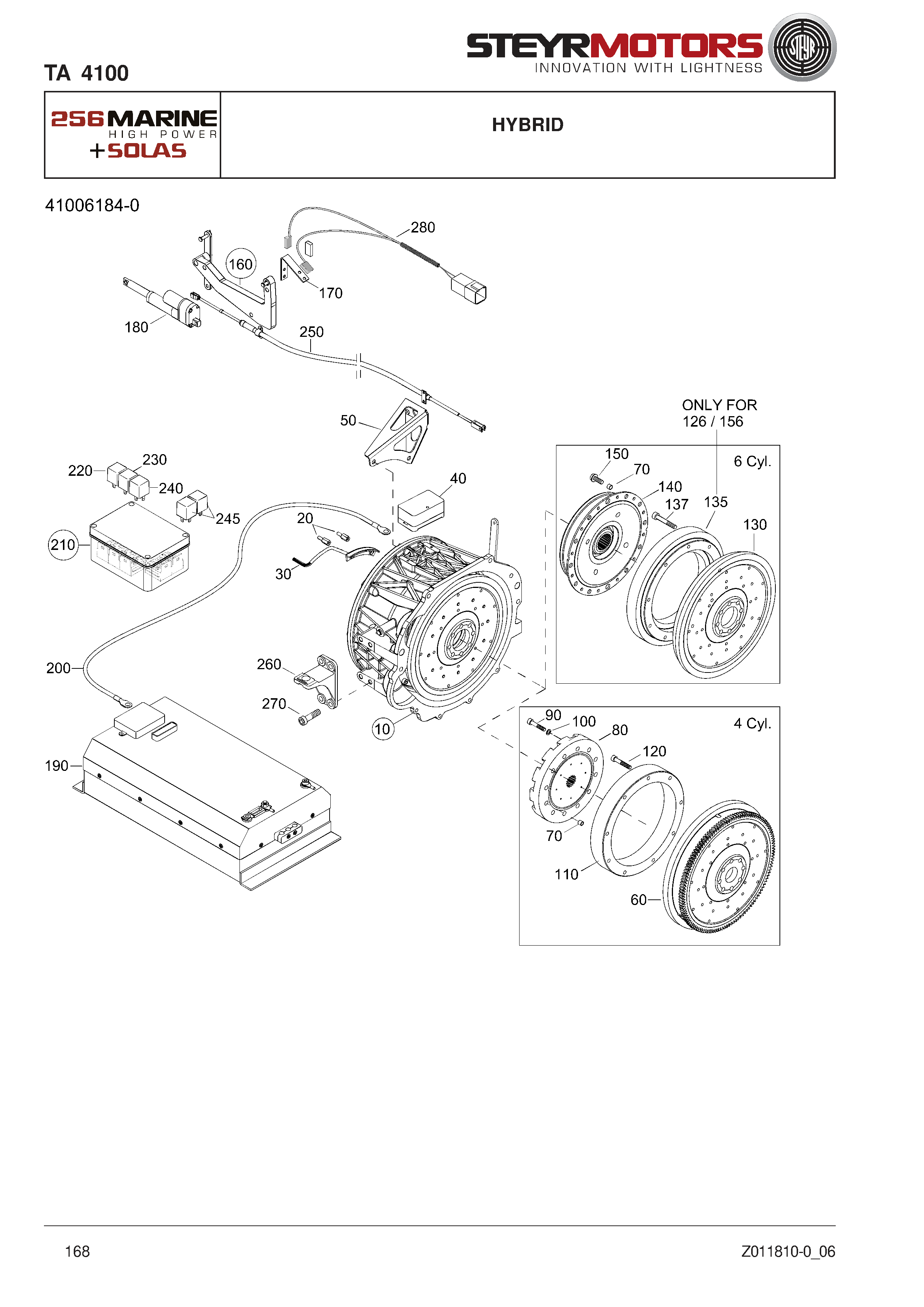 Hybrid exploded view
