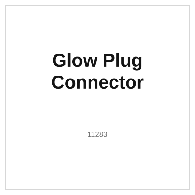 Glow Plug Connector