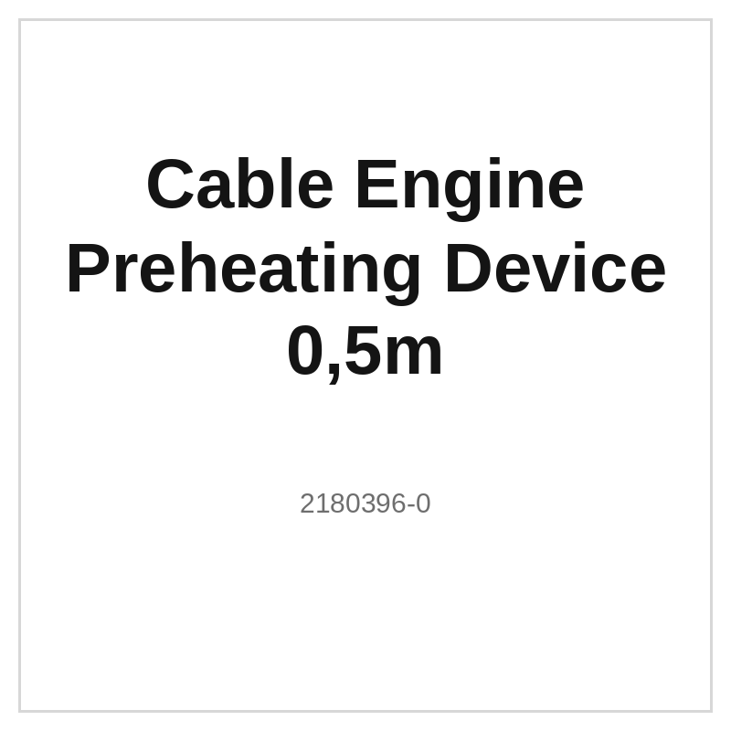 Cable Engine Preheating Device 0,5m