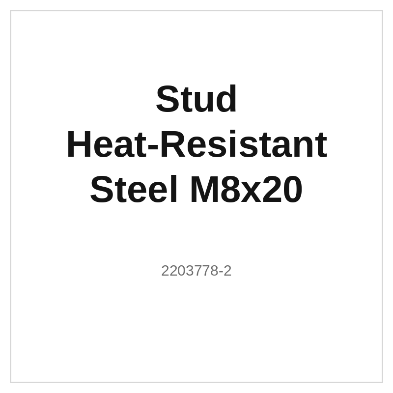Stud Heat-Resistant Steel M8x20