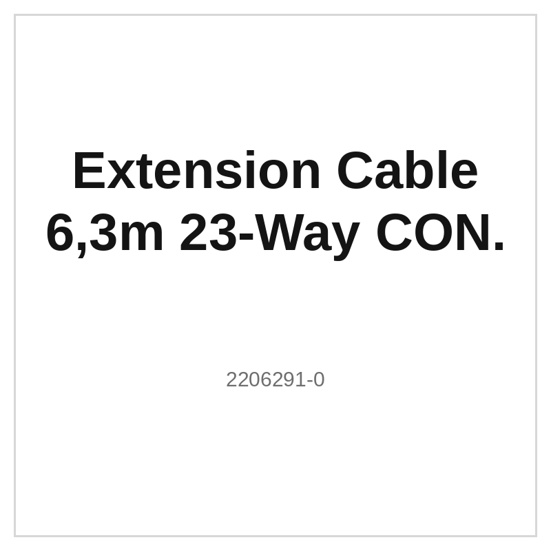 Extension Cable 6,3m 23-Way CON.