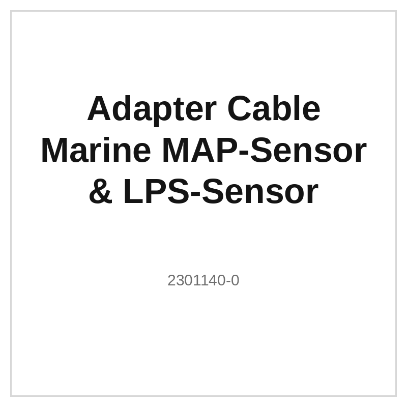 Adapter Cable Marine MAP-Sensor & LPS-Sensor