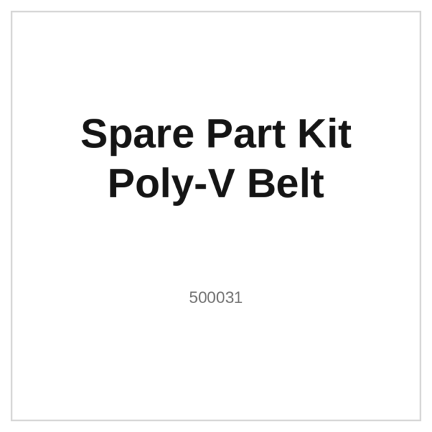 Spare Part Kit Poly-V Belt
