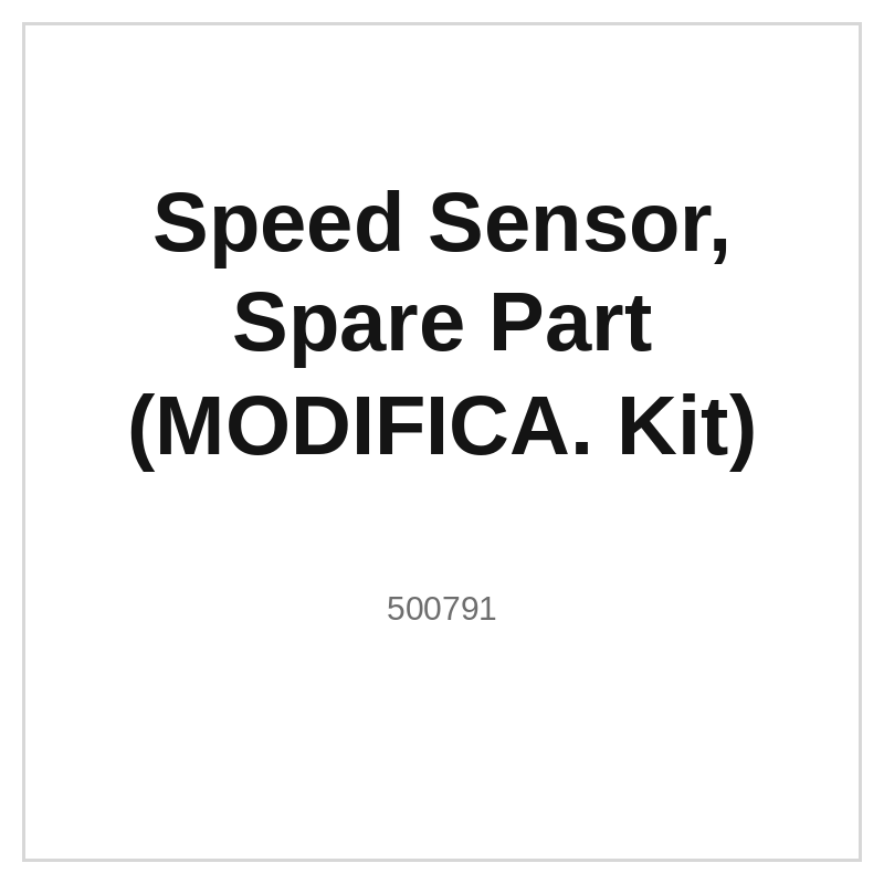 Speed Sensor, Spare Part (MODIFICA. Kit)