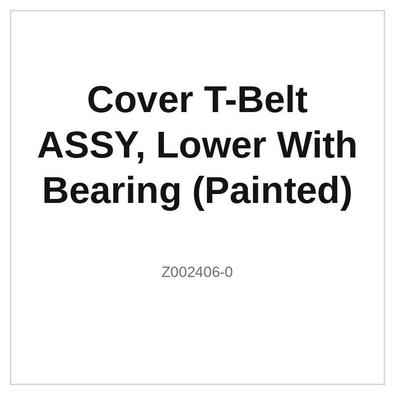 Cover T-Belt ASSY, Lower With Bearing (Painted)
