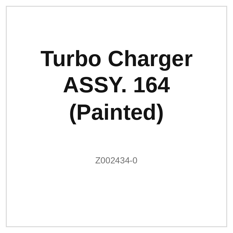 Turbo Charger ASSY. 164 (Painted)